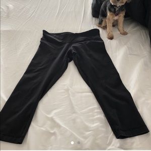 LuluLemon size 12 leggings. Wunder under crop